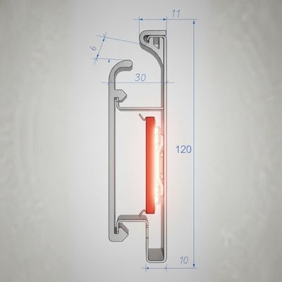 תרשים מידות מערכת PanelHeat